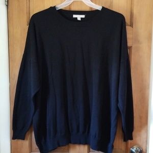 Woman Within plus size black lightweight sweater